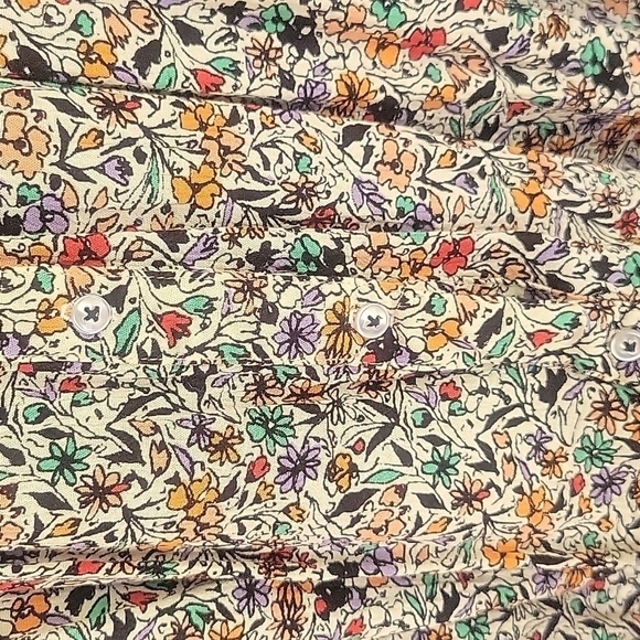 Anthropologie Vanessa Virginia Button-Front Floral Tunic Size XSmall - Picture 5 of 7
